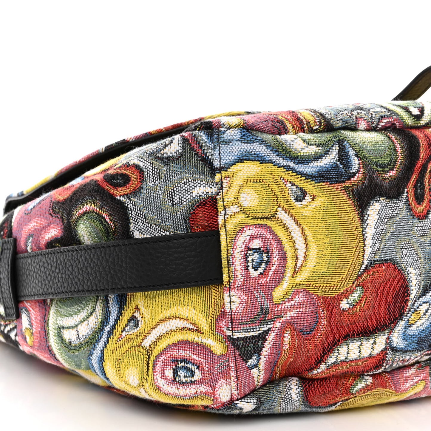X KENNY SCHARF Jacquard Printed Soft Saddle Bag Multicolor