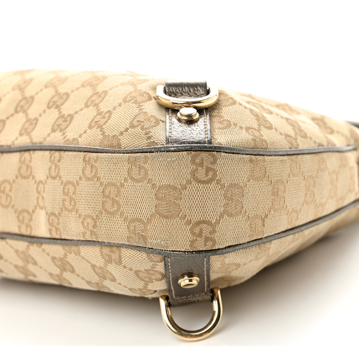 Monogram Medium Abbey D Ring Hobo Gold