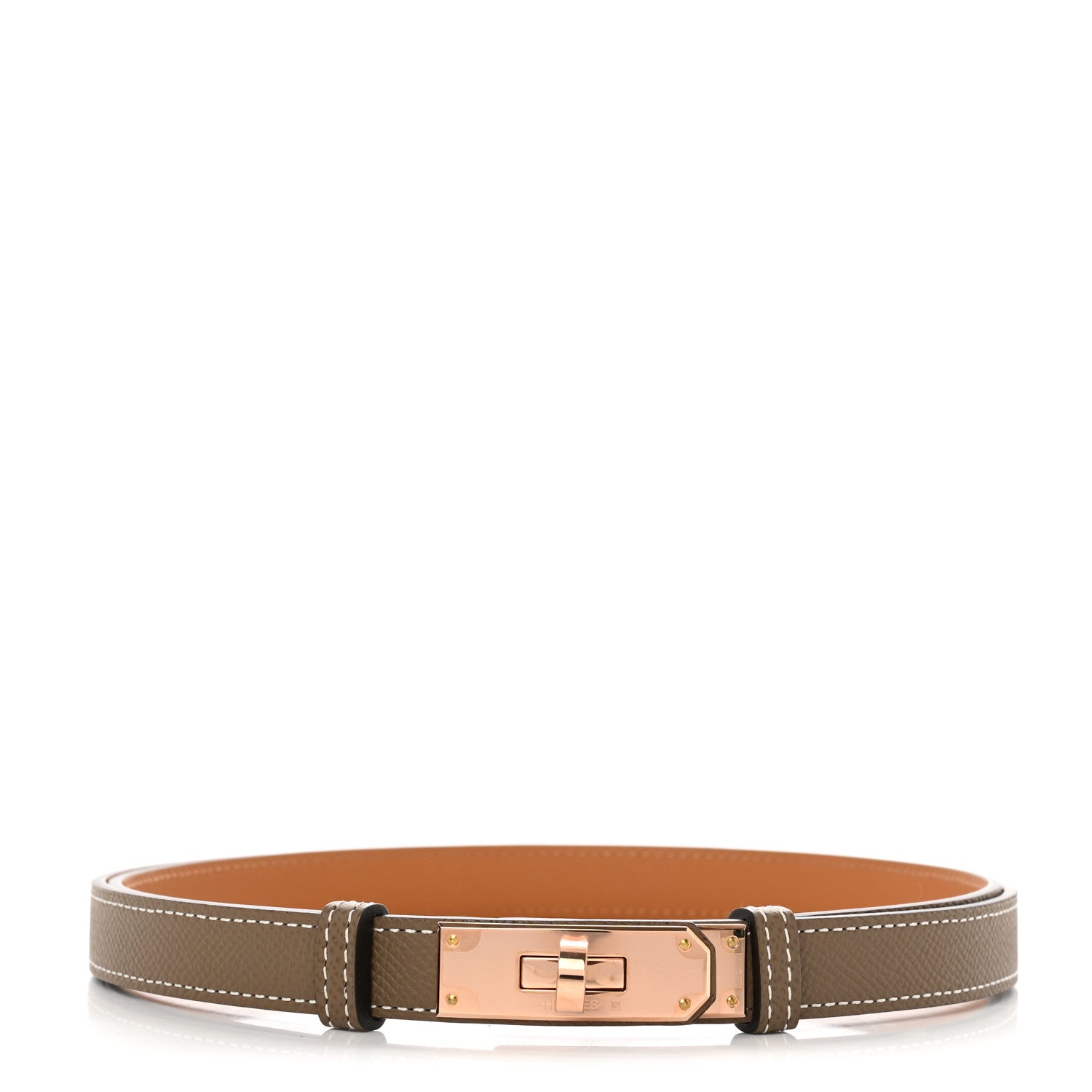 Hermes Epsom Kelly Belt Etoupe 1 of 4