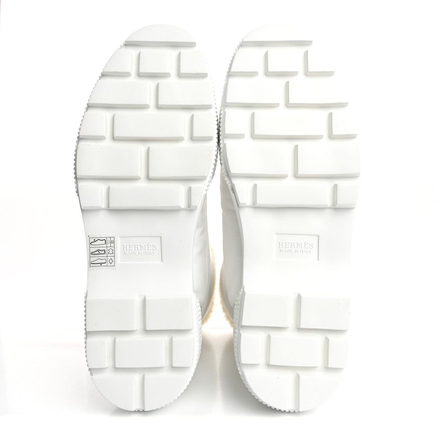 Hermes Parachute Shearling Fresh Ankle Boots 39.5 White Ecru 6 of 10