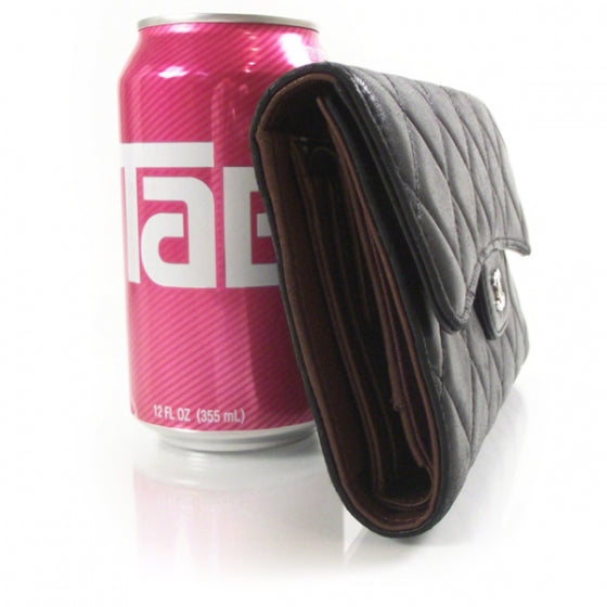 Lambskin Quilted Large Flap Wallet
