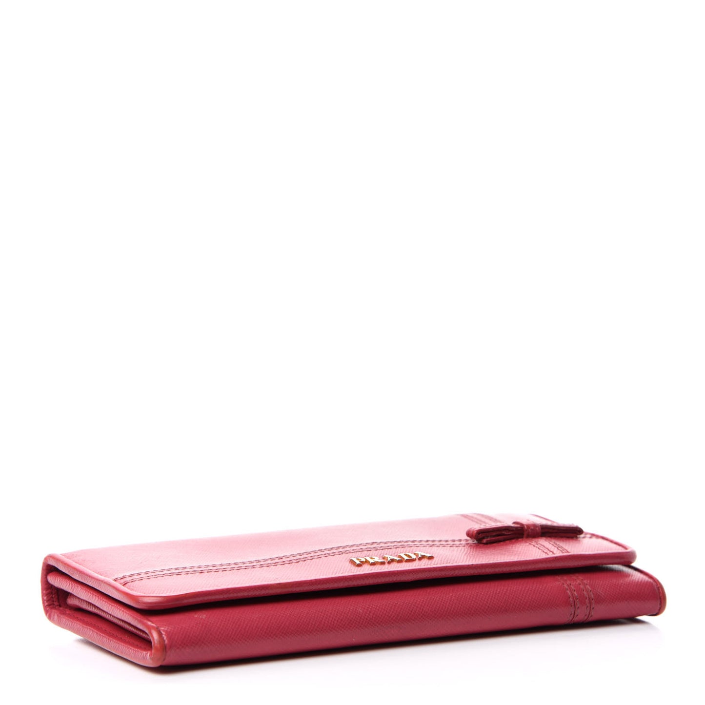 Saffiano Bow Continental Flap Wallet