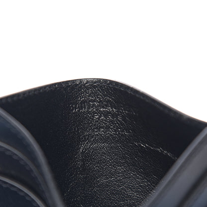 Saint Laurent Calfskin Pineapple Skull Print Card Case Black 5 of 7