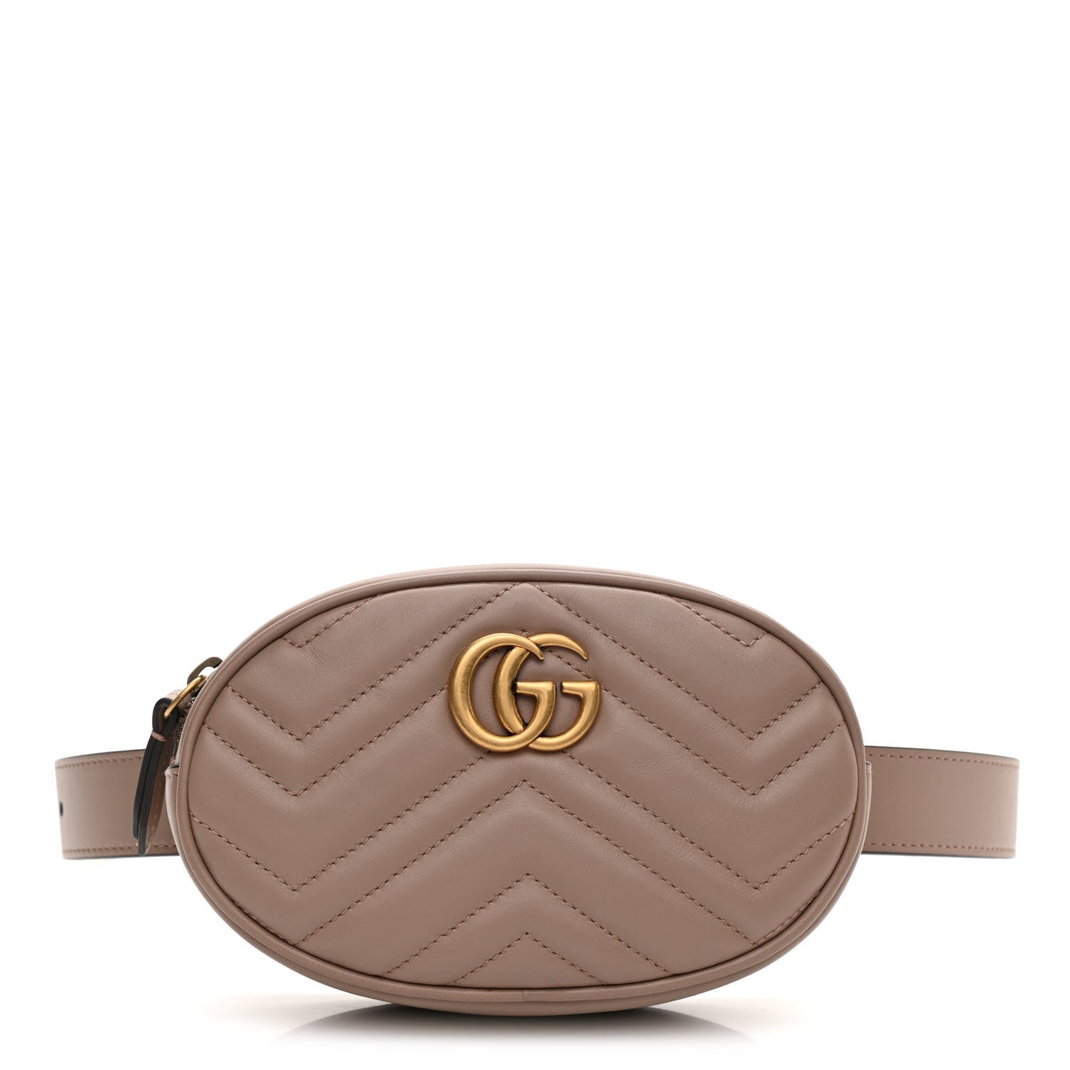 Gucci Calfskin Matelasse GG Marmont Belt Bag 75 30 Porcelain Rose 1 of 10