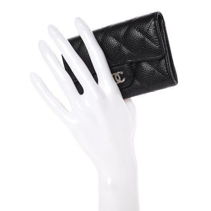 Chanel Caviar Quilted Flap Card Holder Black 2 of 9