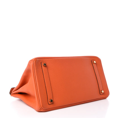 Hermes Togo Birkin 35 Feu 5 of 34