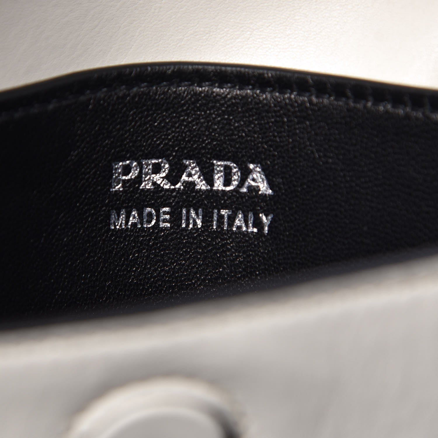 Prada City Calf Large Double Bag Talco 7 of 9