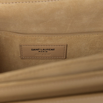 Saint Laurent Calfskin Medium Bellechasse Satchel Beige 6 of 9