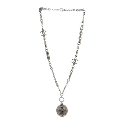 Chanel Medallion CC Chain Necklace Ruthenium 3 of 4