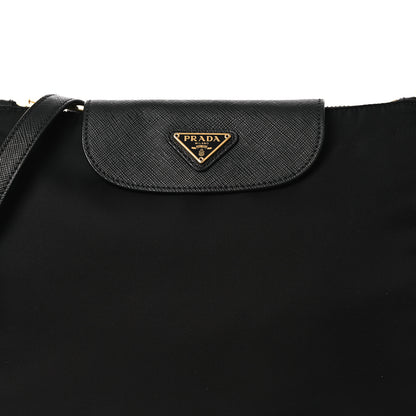 Prada Tessuto Nylon Saffiano Crossbody Bag Black 16 of 25