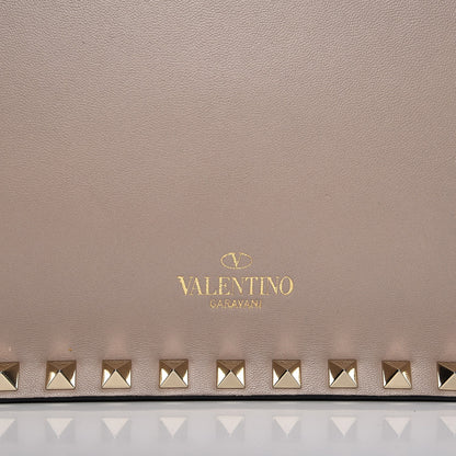 Valentino Garavani Nappa Rockstud Wristlet Clutch Poudre 7 of 8