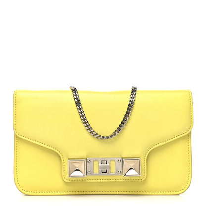 Proenza Schouler Smooth Calfskin PS11 Chain Wallet Yellow 1 of 12