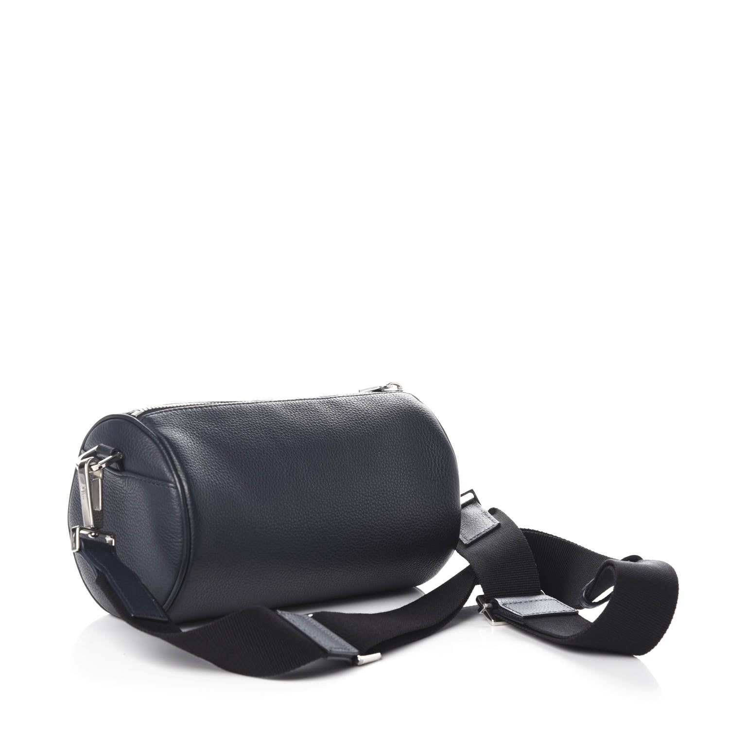 Christian Dior HOMME Grained Calfskin Mens Roller Pouch Navy Blue 3 of 8