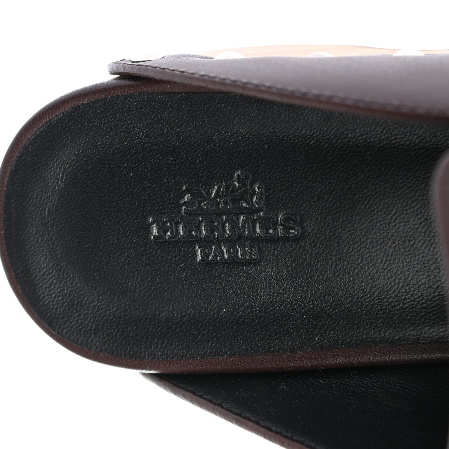 Hermes Calfskin Calya Mules 38 Cafe 7 of 7