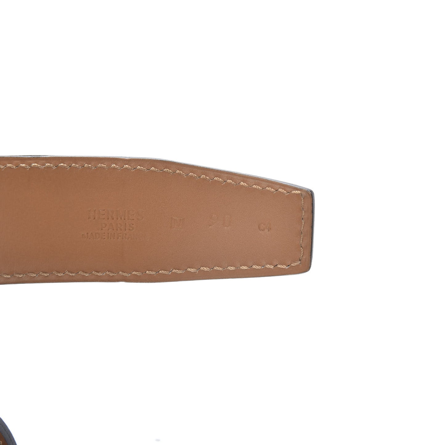 Ostrich 32mm Belt Strap 90 Gris Agate