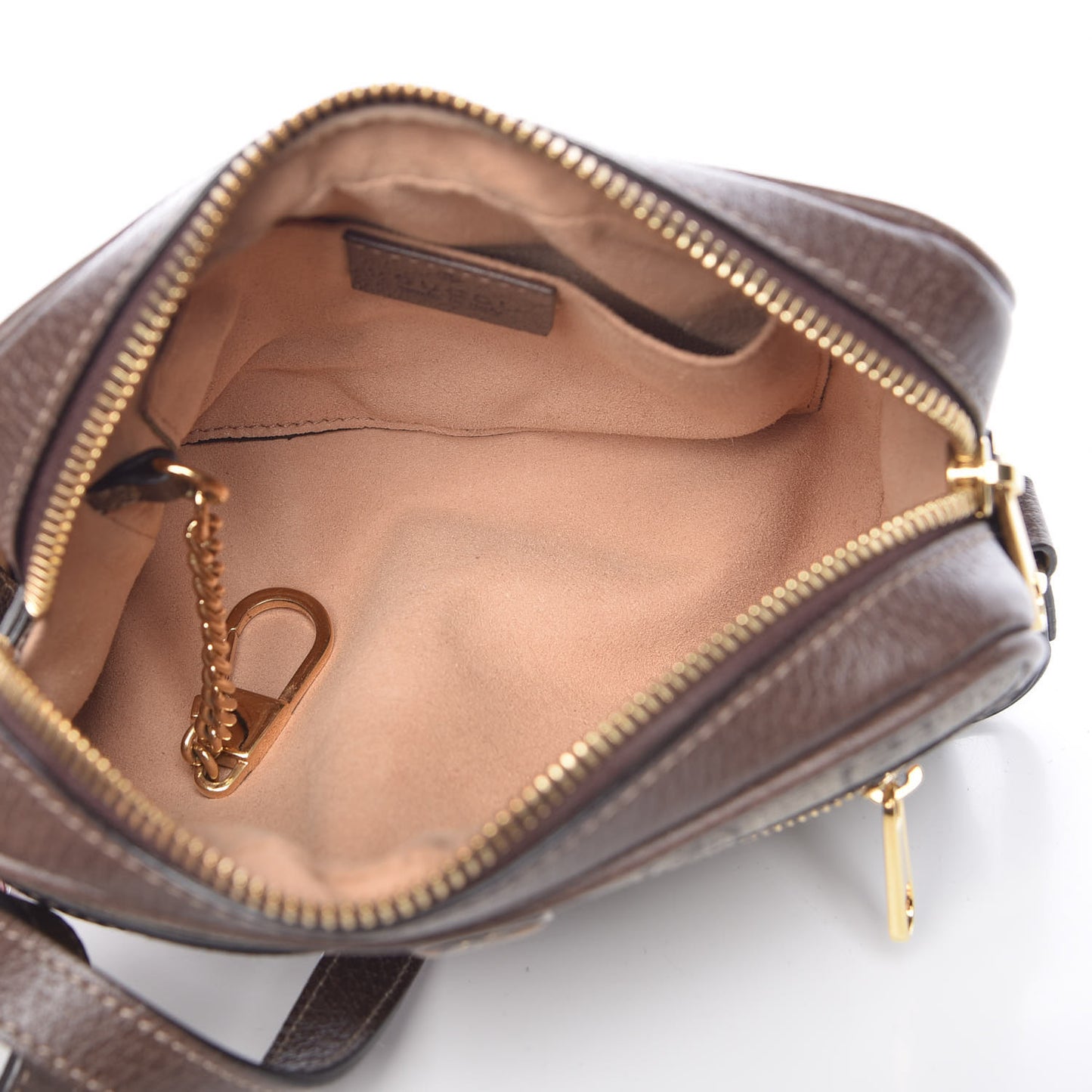 GG Supreme Monogram Web Mini Ophidia Shoulder Bag Brown