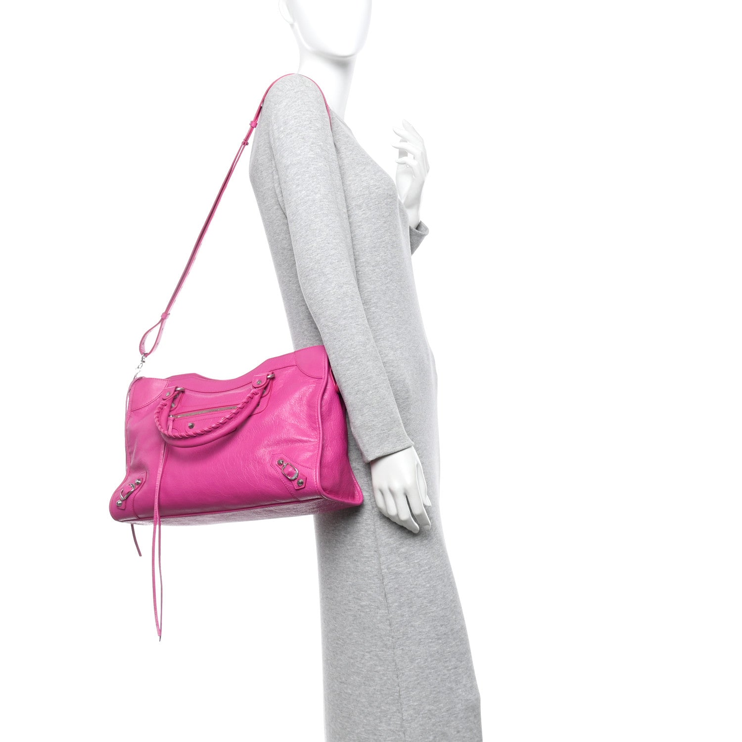 Balenciaga Agneau Classic Hardware Medium Le City Rose Magenta 2 of 10