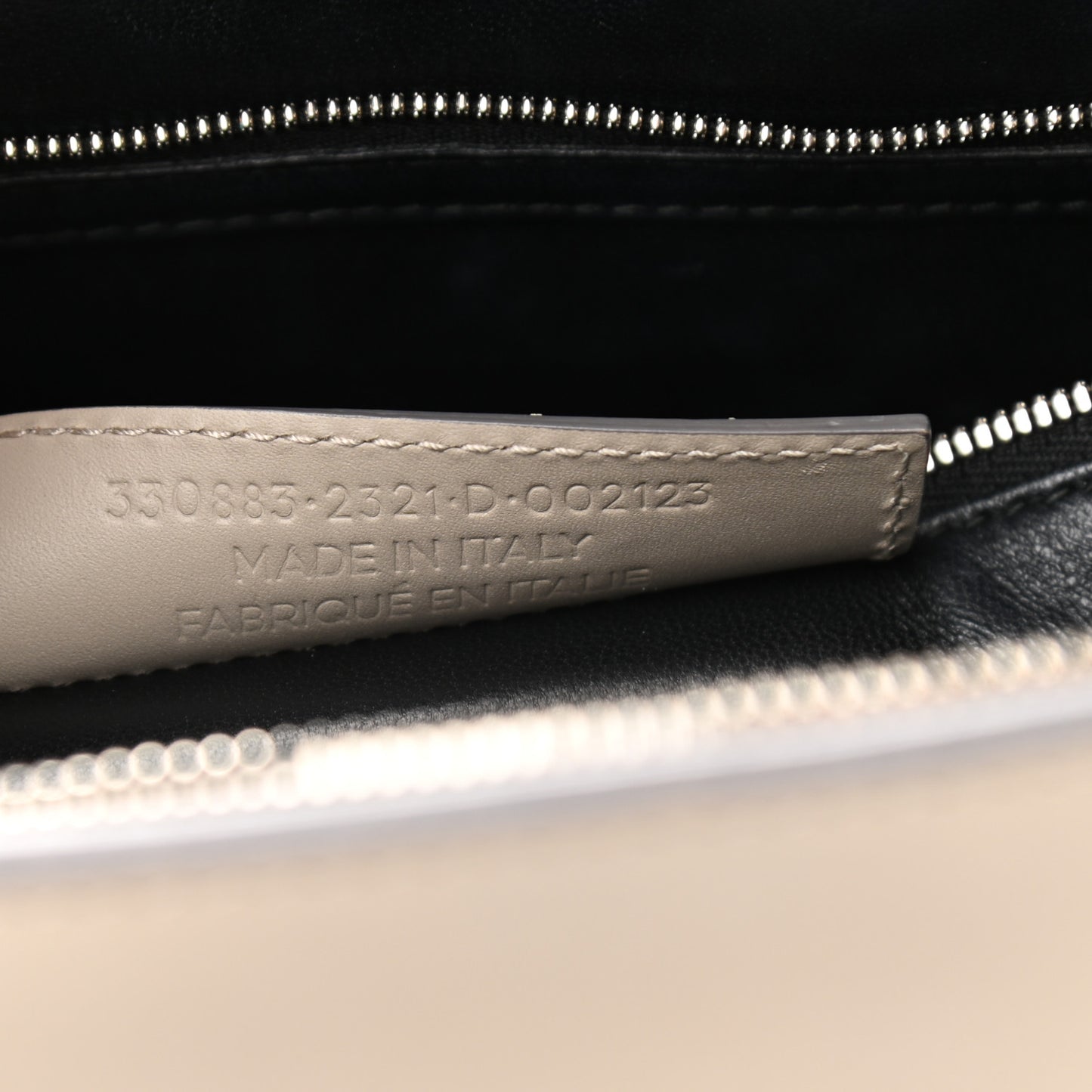 Calfskin Le Dix M Cartable Shoulder Bag Pearl Grey