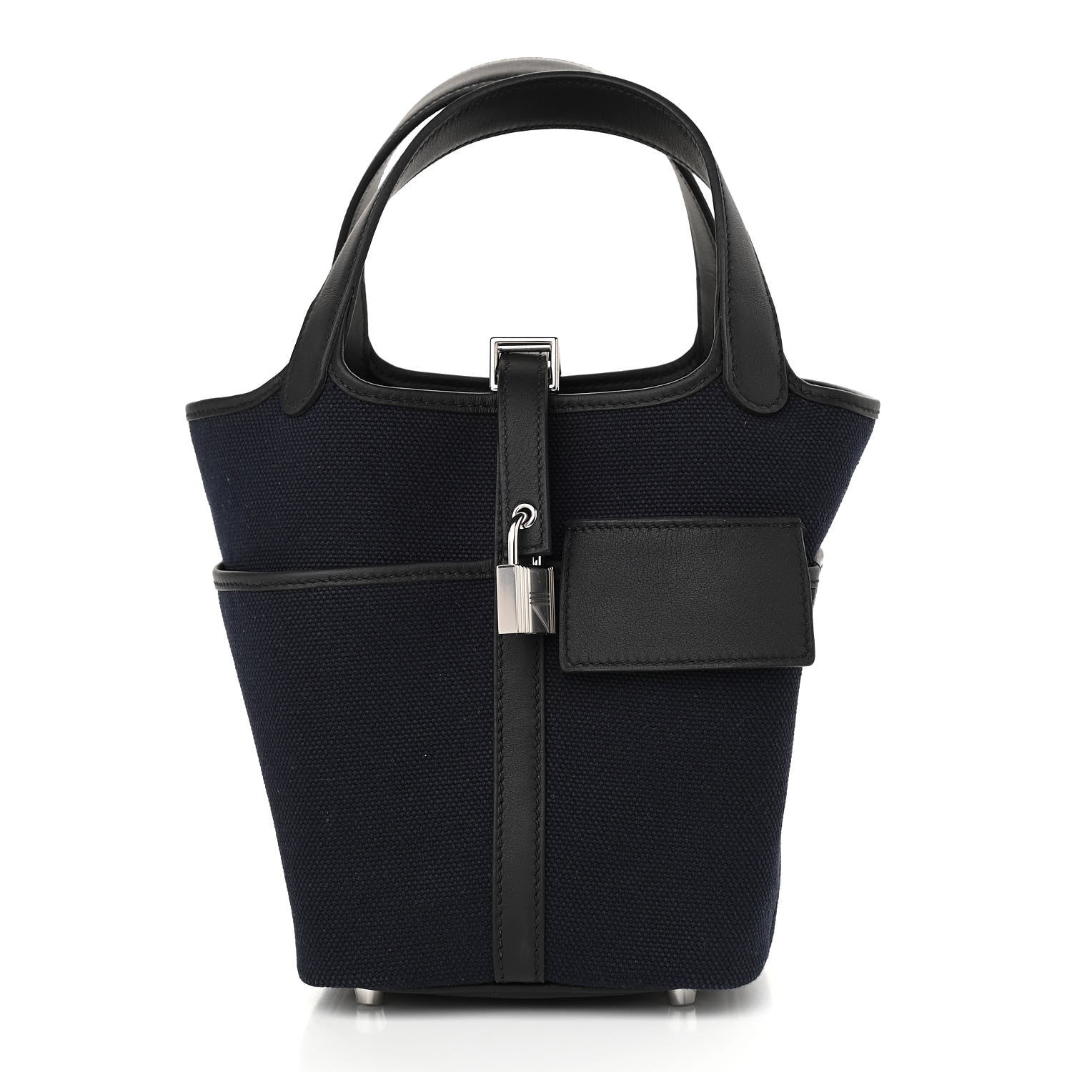 Hermes Toile Goeland Swift Cargo Picotin Lock 18 Bleu Marine 1 of 11