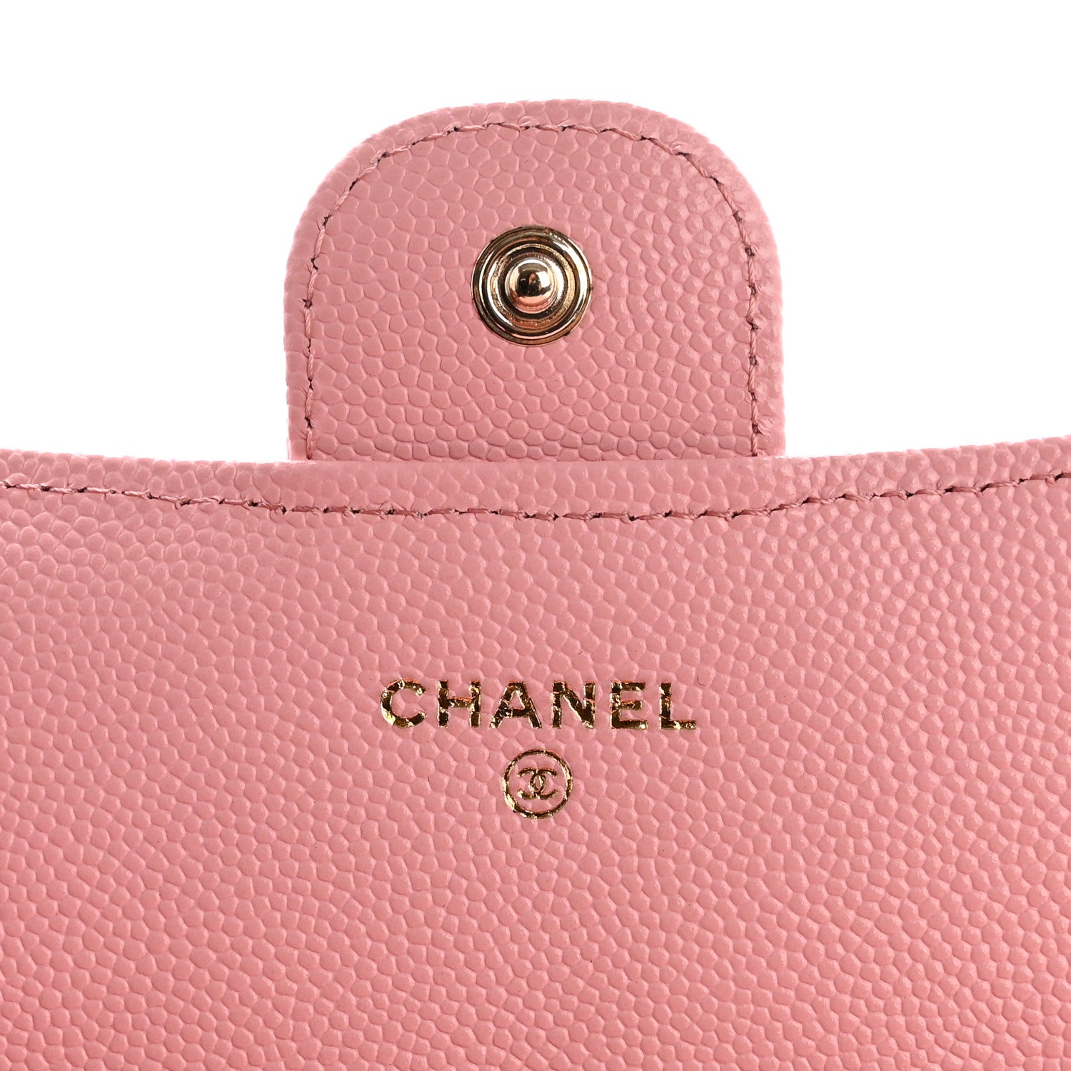 Chanel Caviar Quilted Large Gusset Flap Wallet Light Pink 6 of 9