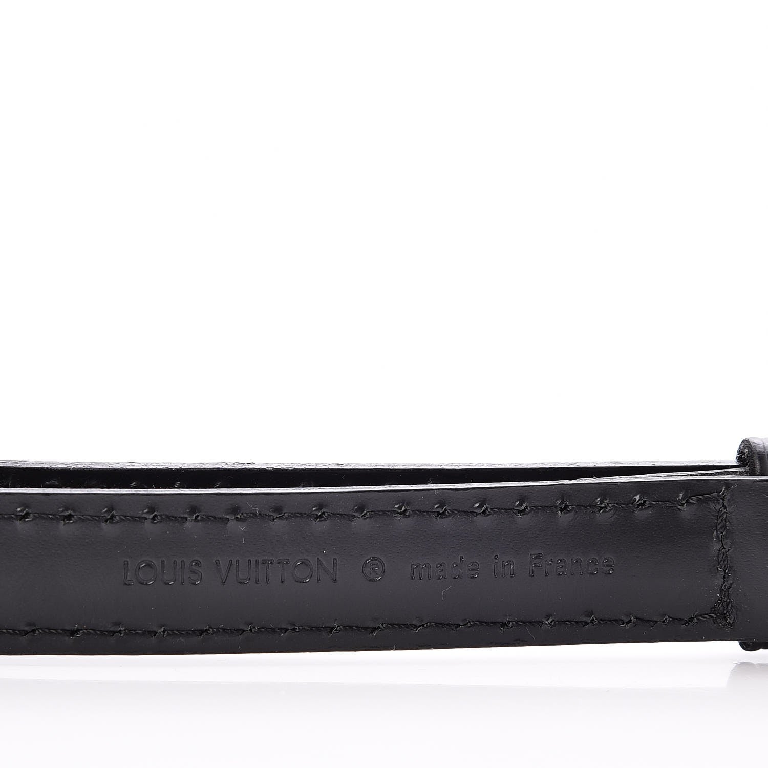 Louis Vuitton Calfskin 16mm Adjustable Shoulder Strap Black 4 of 5