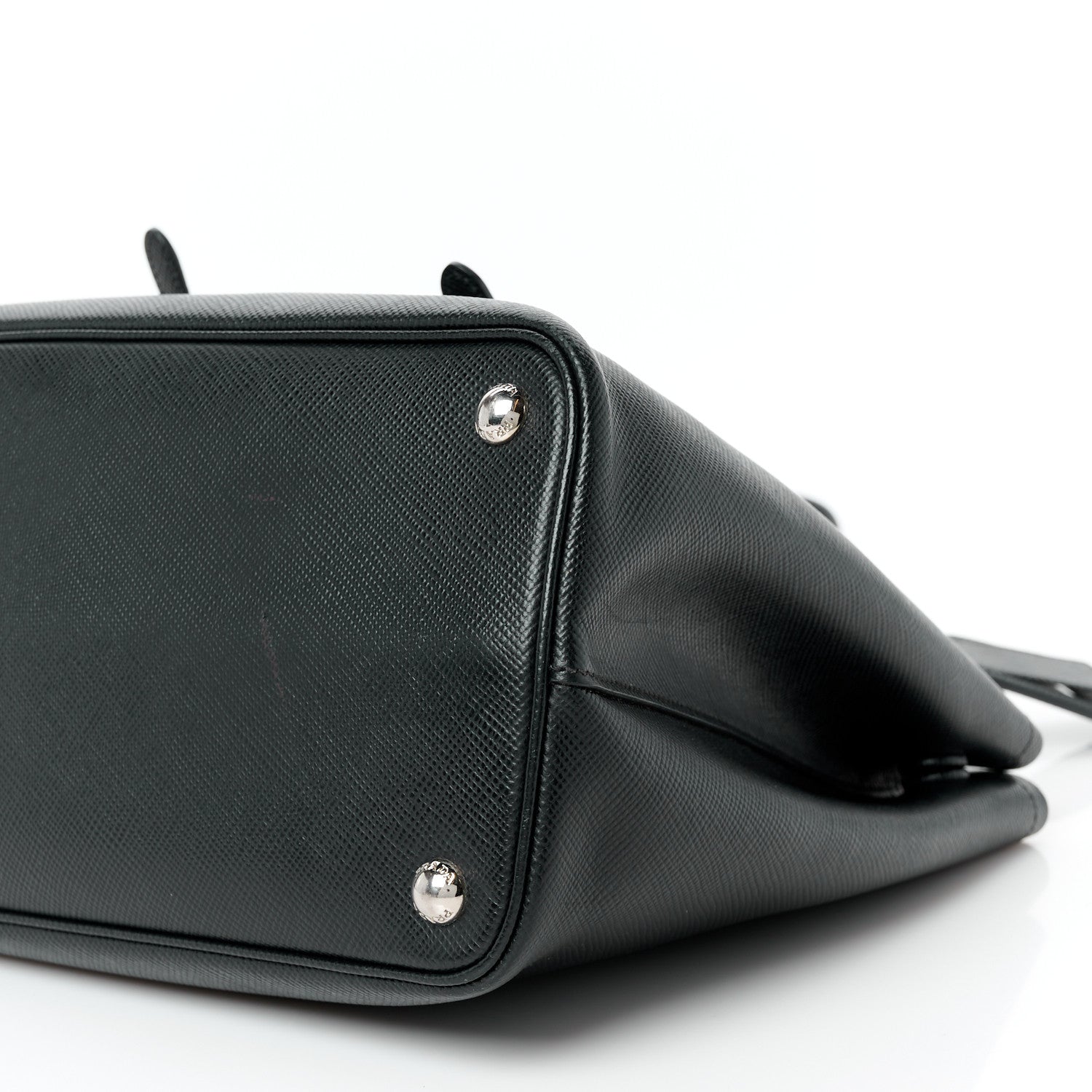 Prada Saffiano Cuir Medium Double Handle Tote Black 10 of 10