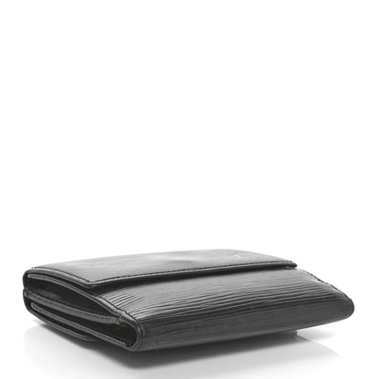 Louis Vuitton Epi Elise Wallet Black 3 of 9