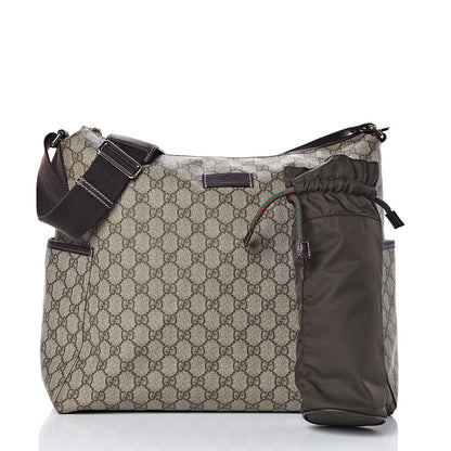 Gucci GG Plus Monogram Diaper Messenger Bag Dark Brown 3 of 12