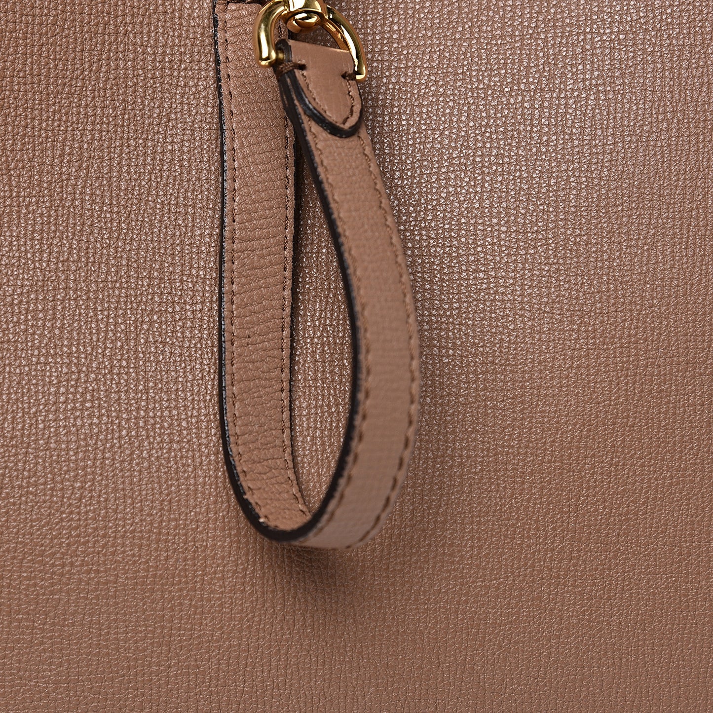 Grainy Calfskin Medium Honeybrook Tote Dark Sand
