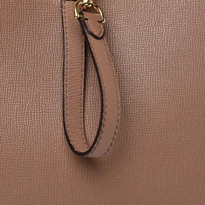 Burberry Grainy Calfskin Medium Honeybrook Tote Dark Sand 16 of 20