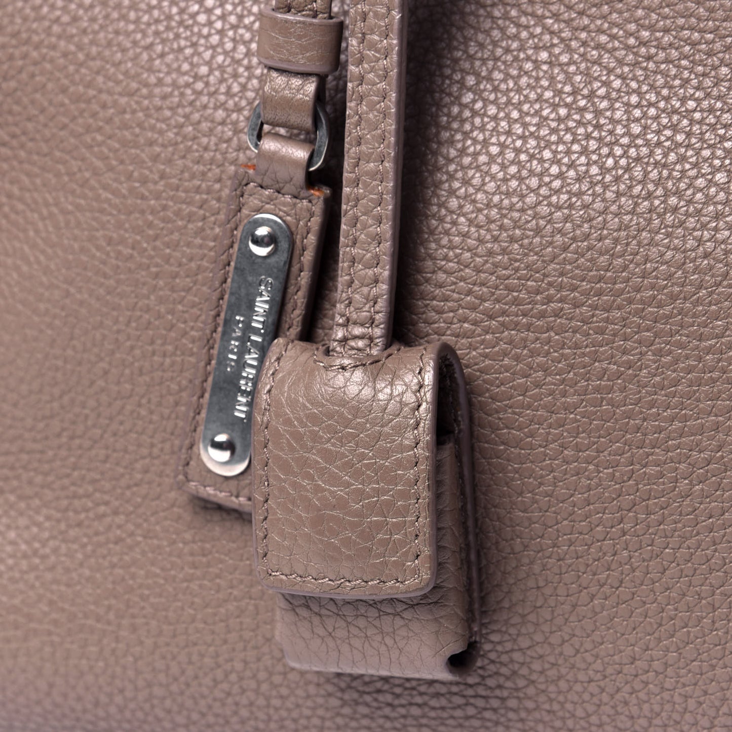 Grained Calfskin Small Supple Sac de Jour Brown