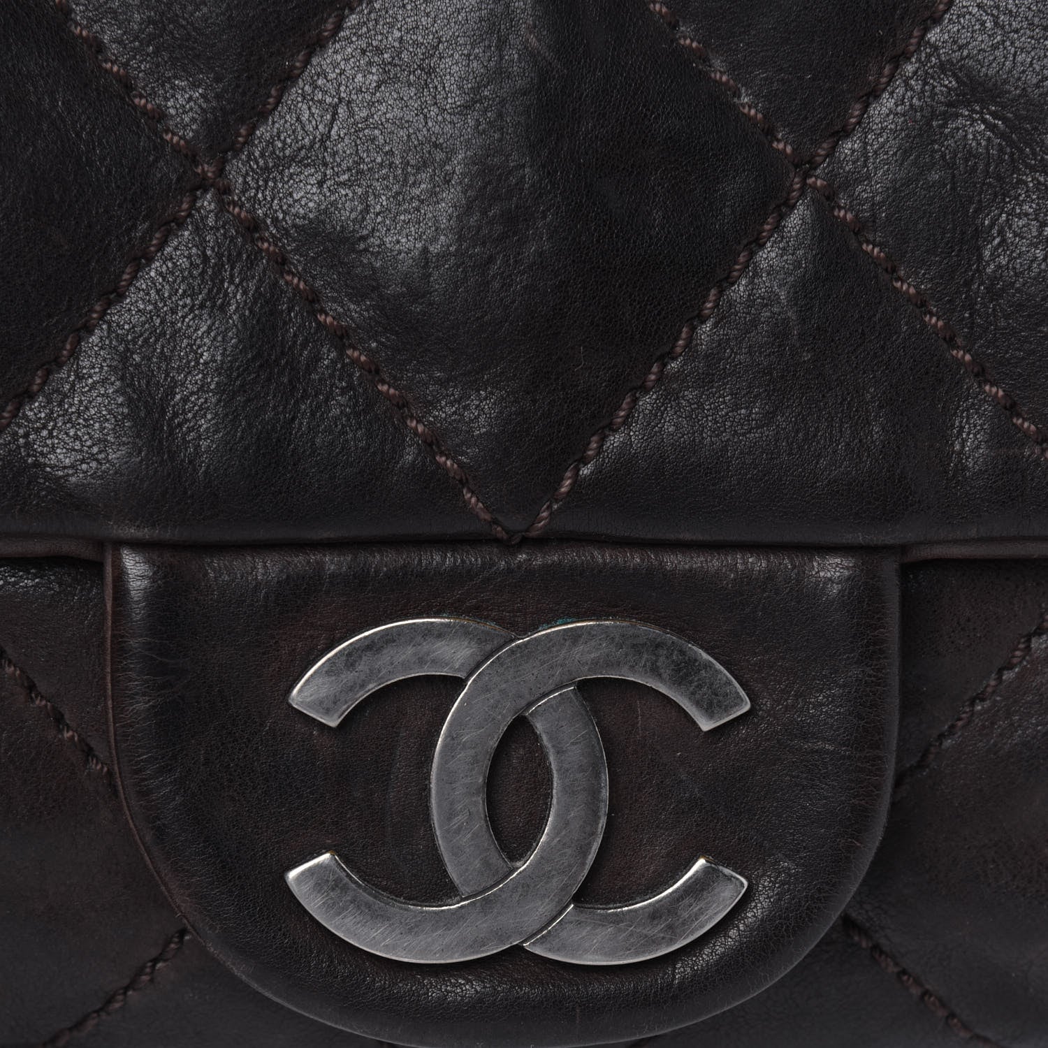 Chanel Calfskin Quilted Modern Chain Flap Brown 21 of 23