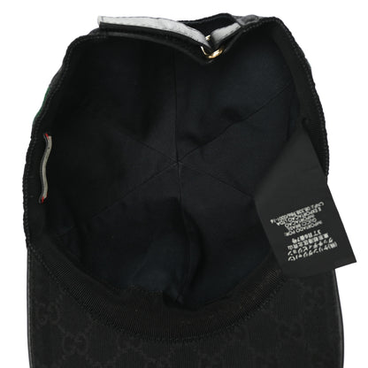 Gucci Monogram Web Baseball Hat Black 6 of 9