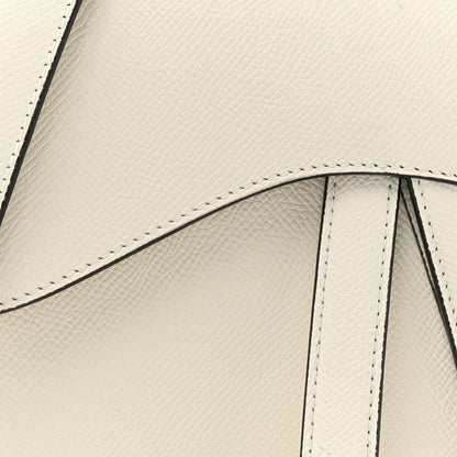 Christian Dior Grained Calfskin Saddle Bag With Strap Latte 8 of 10