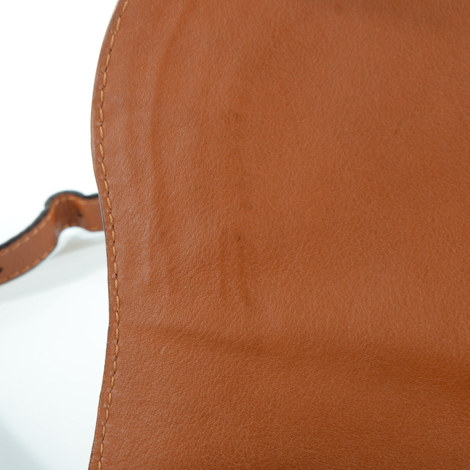 Chloe Calfskin Mini Marcie Round Crossbody Bag Tan 15 of 16