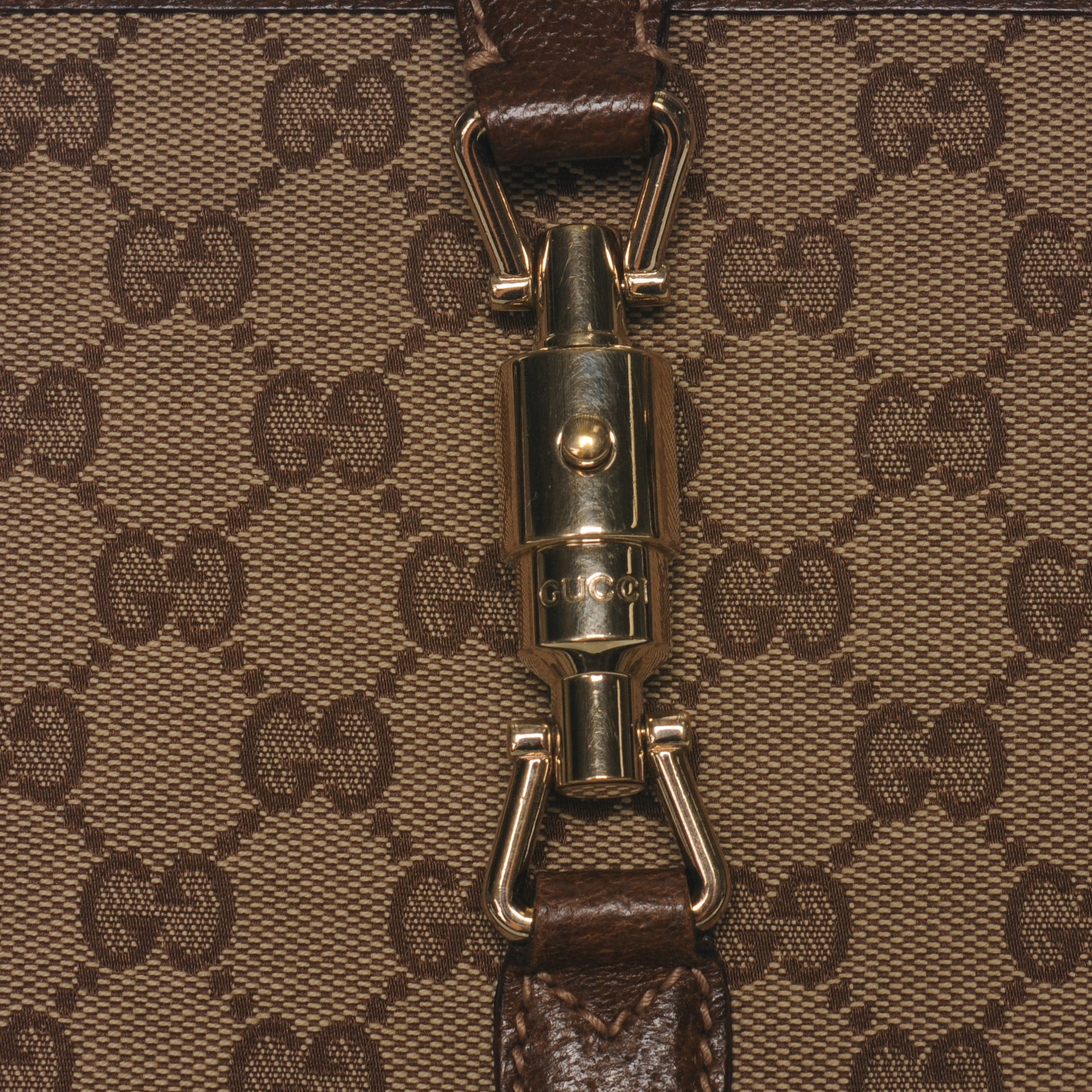 Gucci Monogram Piston Lock Tote Ebony 6 of 7
