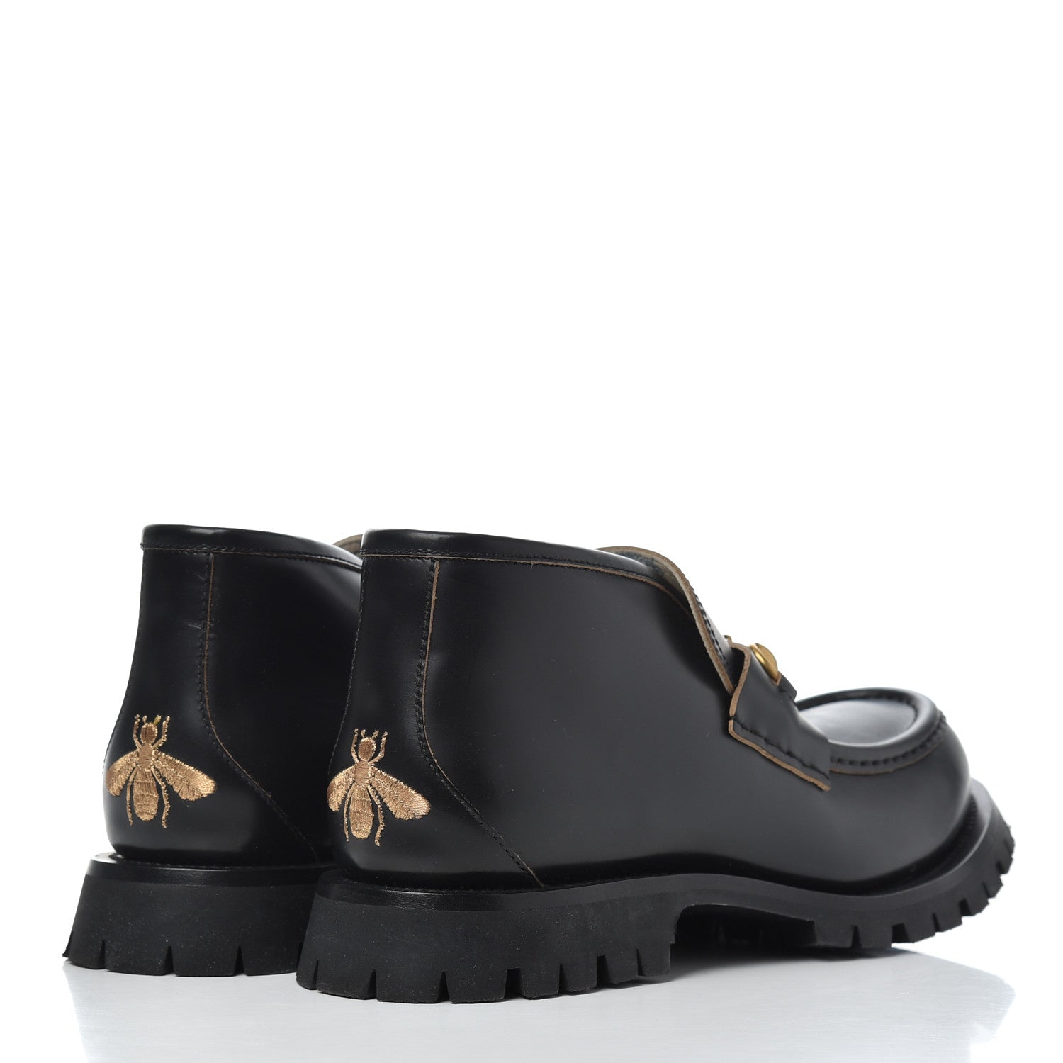 Gucci Cordovan Lux Mens Harald Horsebit Ankle Boots 9.5 Black 4 of 18