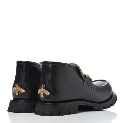 Gucci Cordovan Lux Mens Harald Horsebit Ankle Boots 9.5 Black 4 of 18