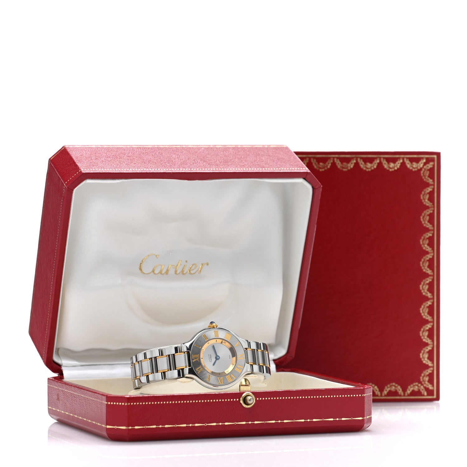 Cartier Stainless Steel 18K Yellow Gold 28mm Must de 21 Quartz Watch 5 of 5