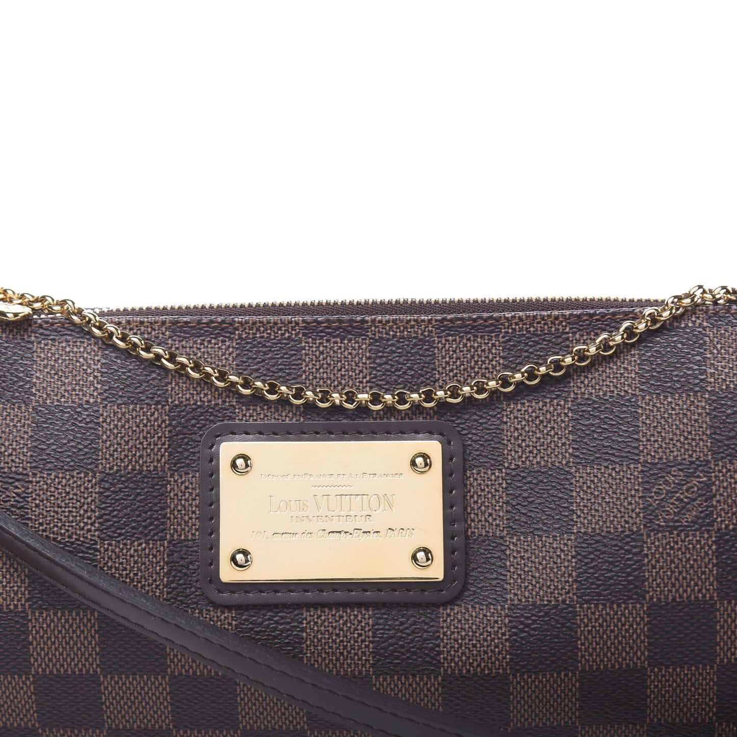 Damier Ebene Eva Clutch