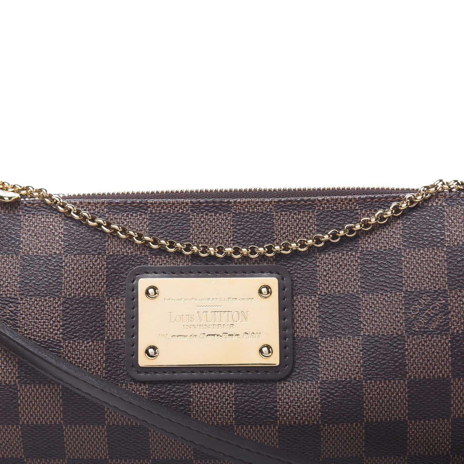 Louis Vuitton Damier Ebene Eva Clutch 10 of 10