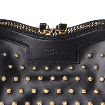 Alexander McQueen Calfskin Studded De Manta Clutch Black 10 of 10