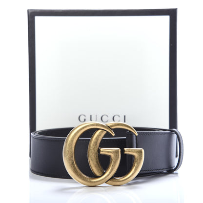 Gucci Calfskin Double G 40mm Belt 90 36 Black 6 of 6