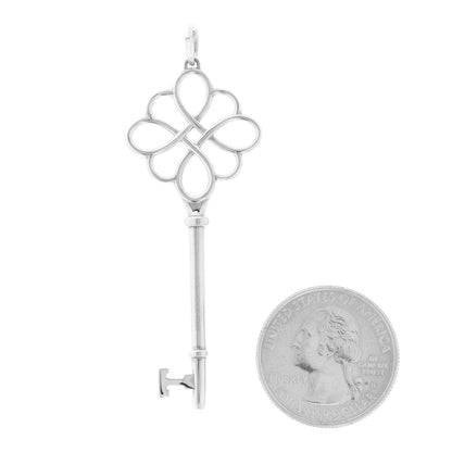 Tiffany Sterling Silver Knot Key Pendant 2 of 4