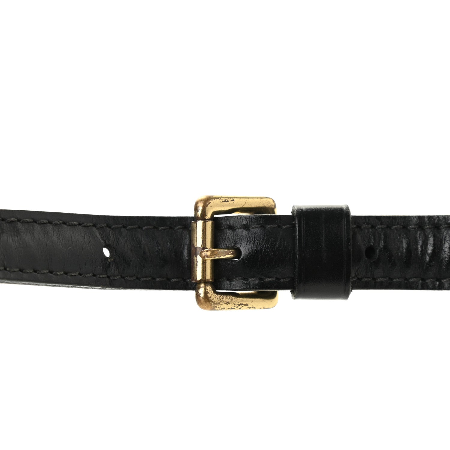 Louis Vuitton Calfskin 16mm Adjustable Shoulder Strap Black 7 of 14