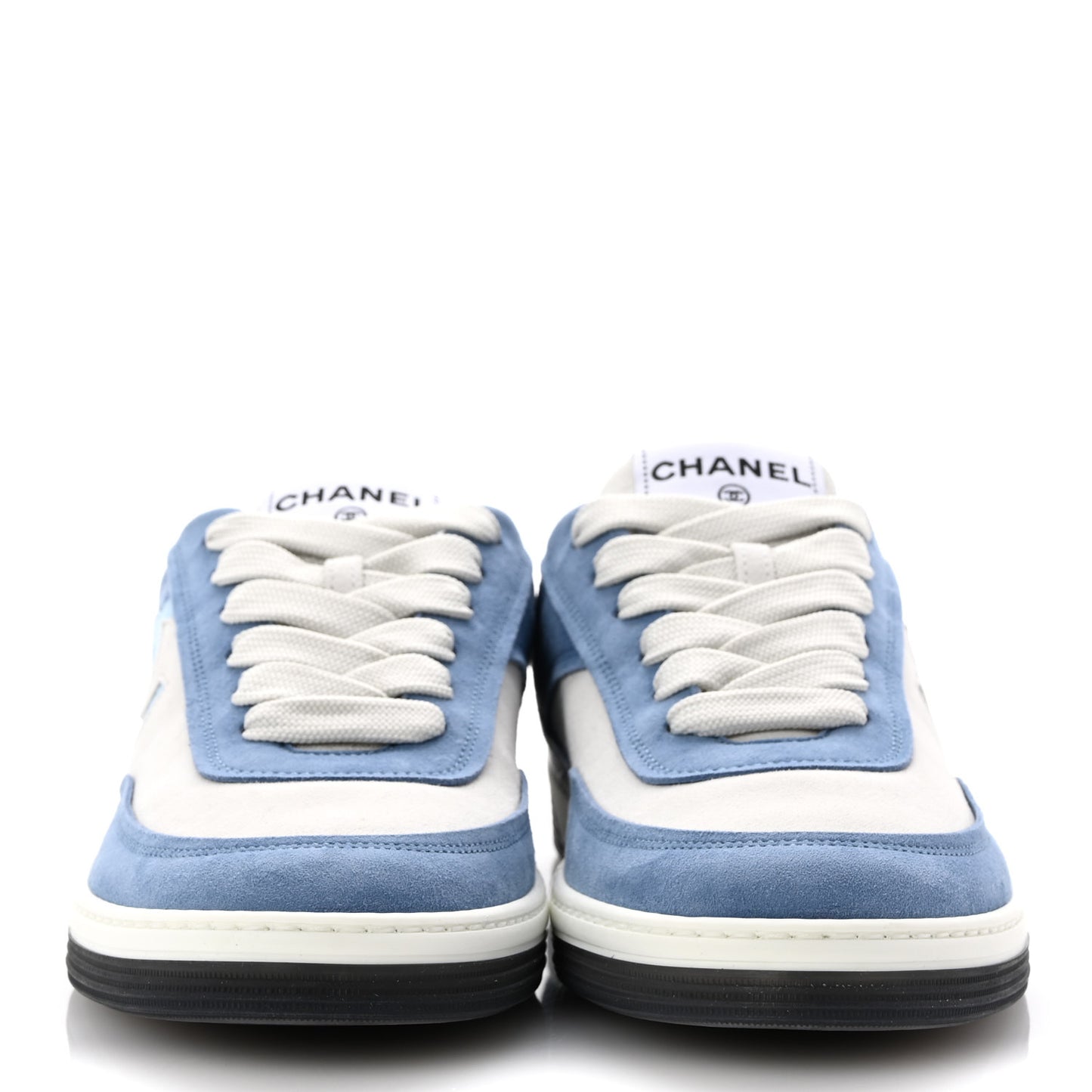Suede Kidskin Womens CC Sneakers 39 White Blue