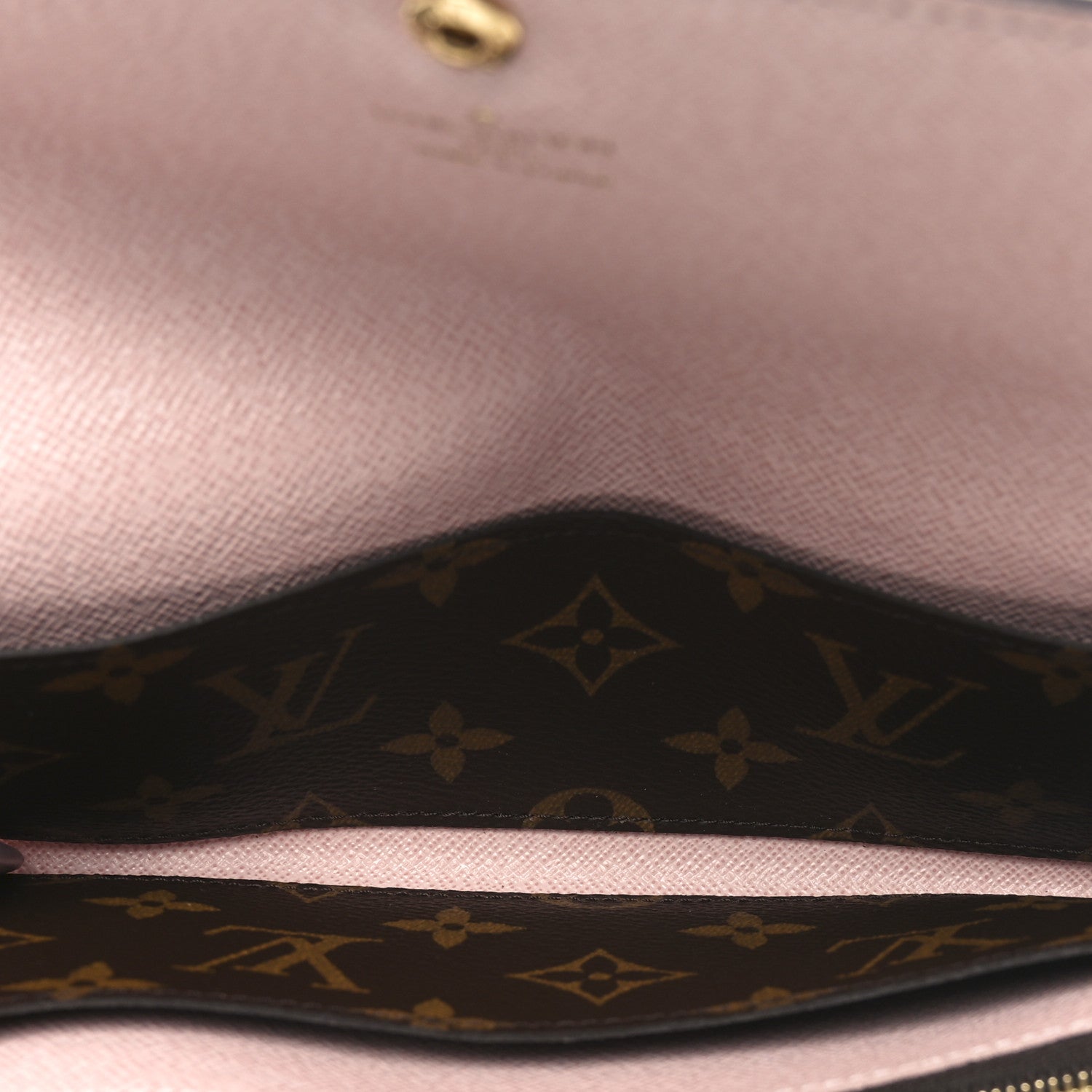 Louis Vuitton Monogram Emilie Wallet Rose Ballerine 5 of 7