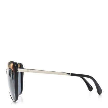 Chanel Acetate Butterfly Sunglasses 5377 Black Grey 3 of 7