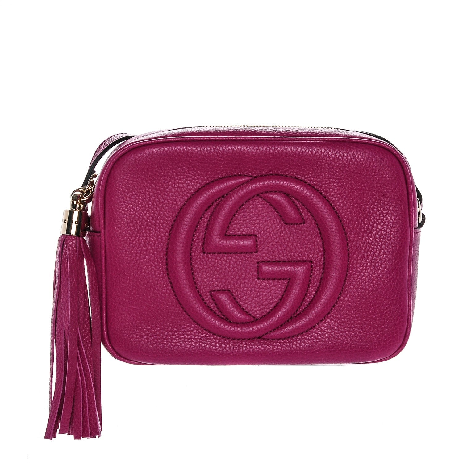Gucci Cellarius Calfskin Small Soho Disco Bag Bright Bouganville 1 of 6