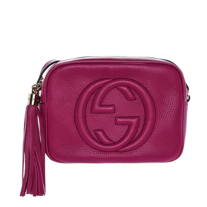Gucci Cellarius Calfskin Small Soho Disco Bag Bright Bouganville 1 of 6